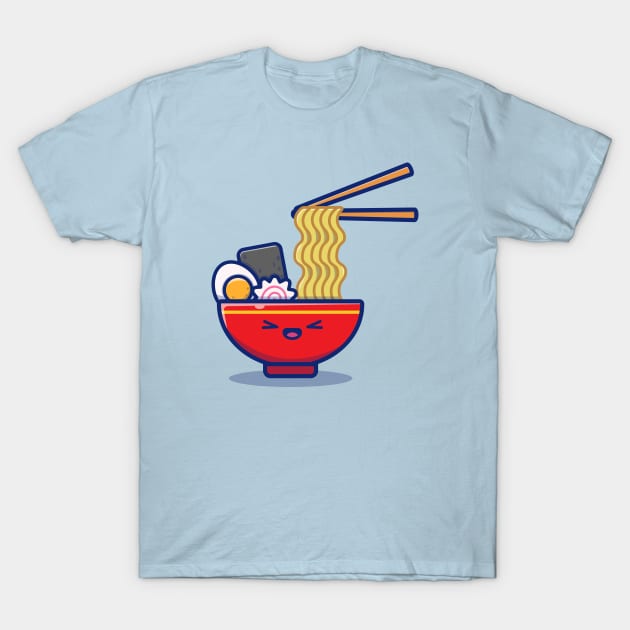 Cute Ramen Noodle T-Shirt by Catalyst Labs